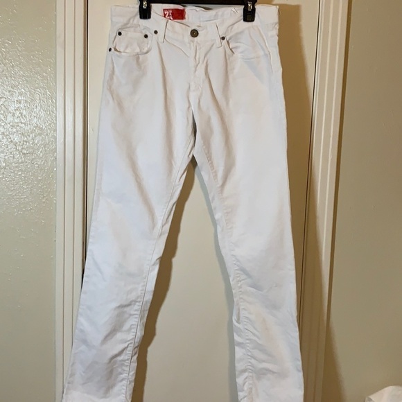 Zara Straight Leg White Jeans, 34 - Picture 1 of 6